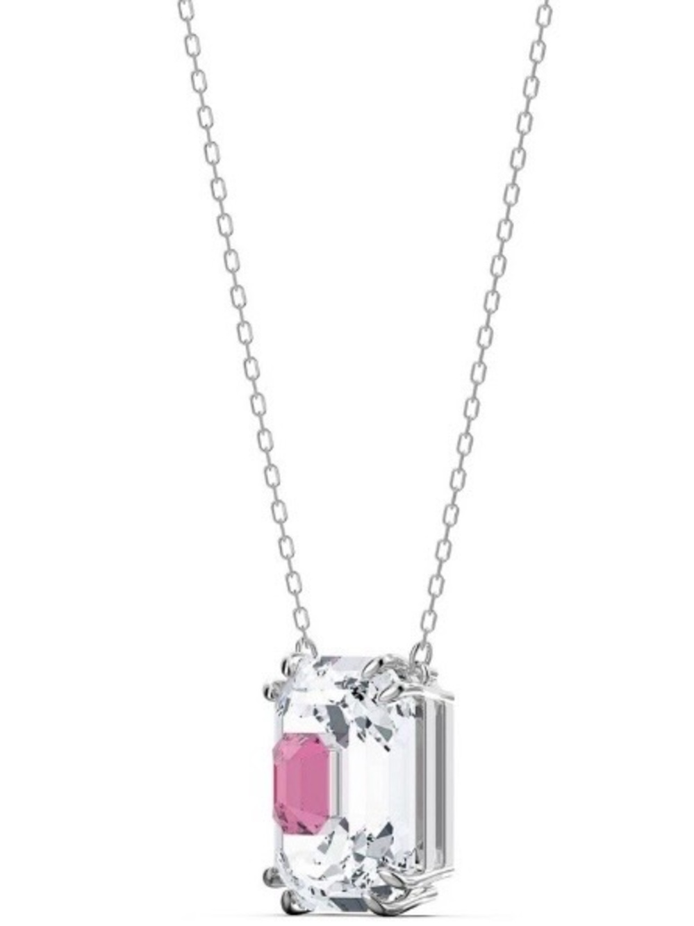 SWAROVSKI Crystal Spiked Chroma Pendant Necklace Pink & Clear Crystals #5608647 - Picture 7 of 10